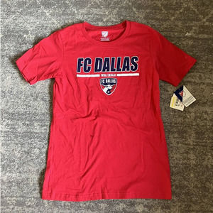 Youth MLS Soccer FC Dallas T-shirt Red Size XL Q5